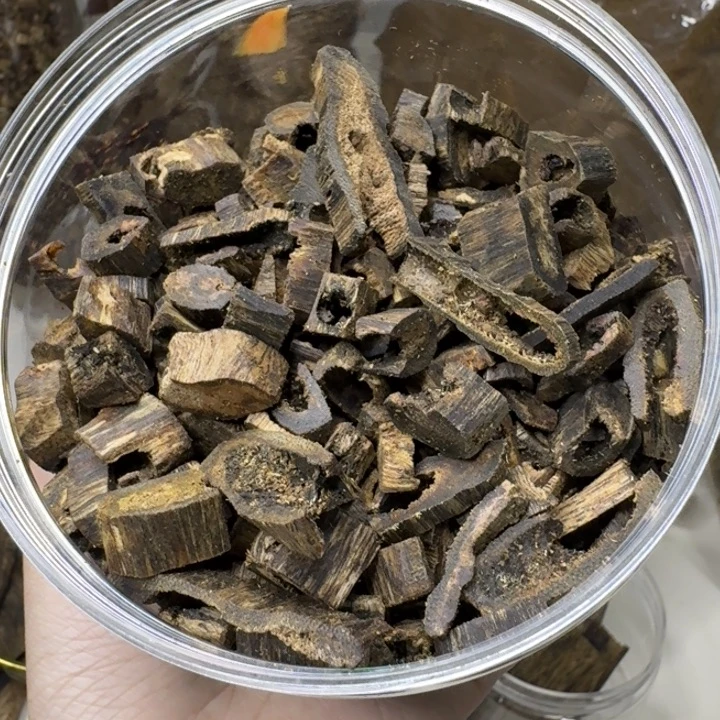 点***金扇子沉香沉水乌身圆叶边角料