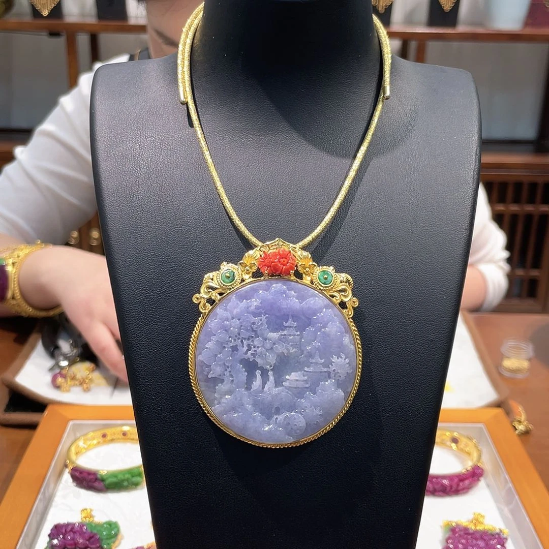 锦纶铁合金吊坠项链