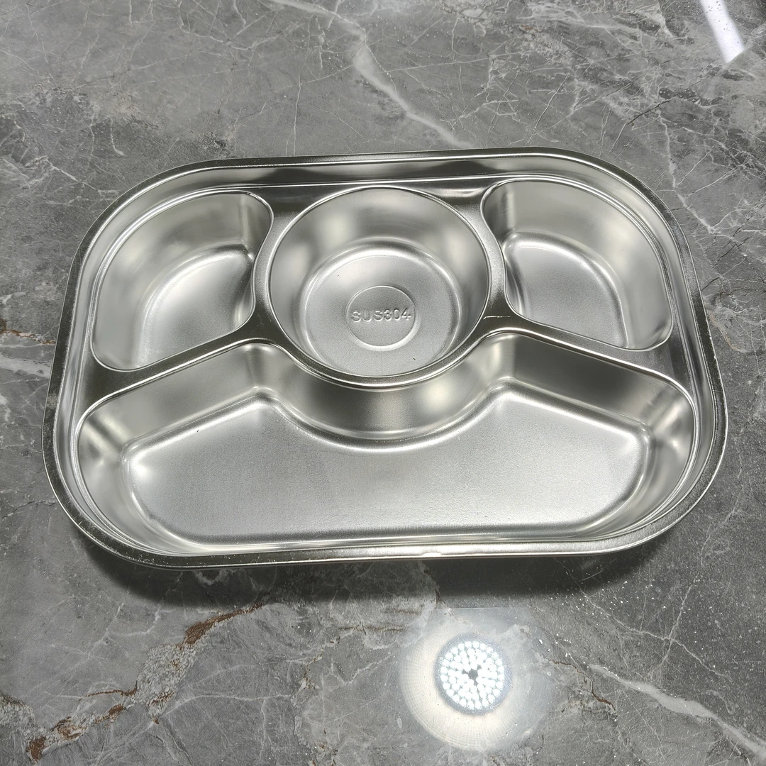 外贸特厚4格分餐盘微瑕