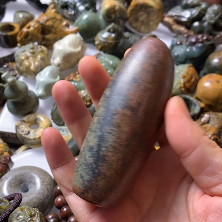 岫岩河磨玉（透闪石质玉）未镶嵌笔搁