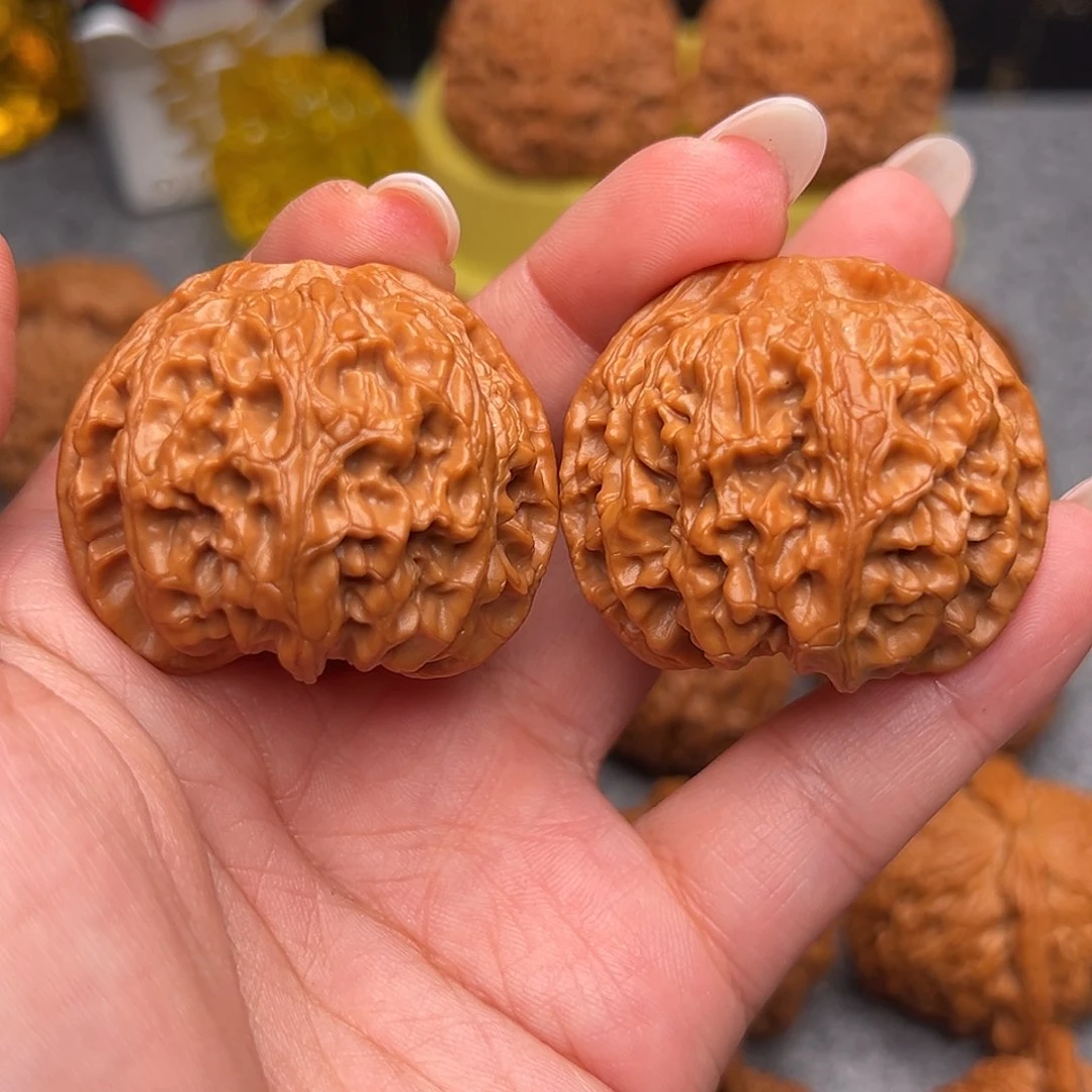 把件文玩核桃毕业红皮苹果42加全品