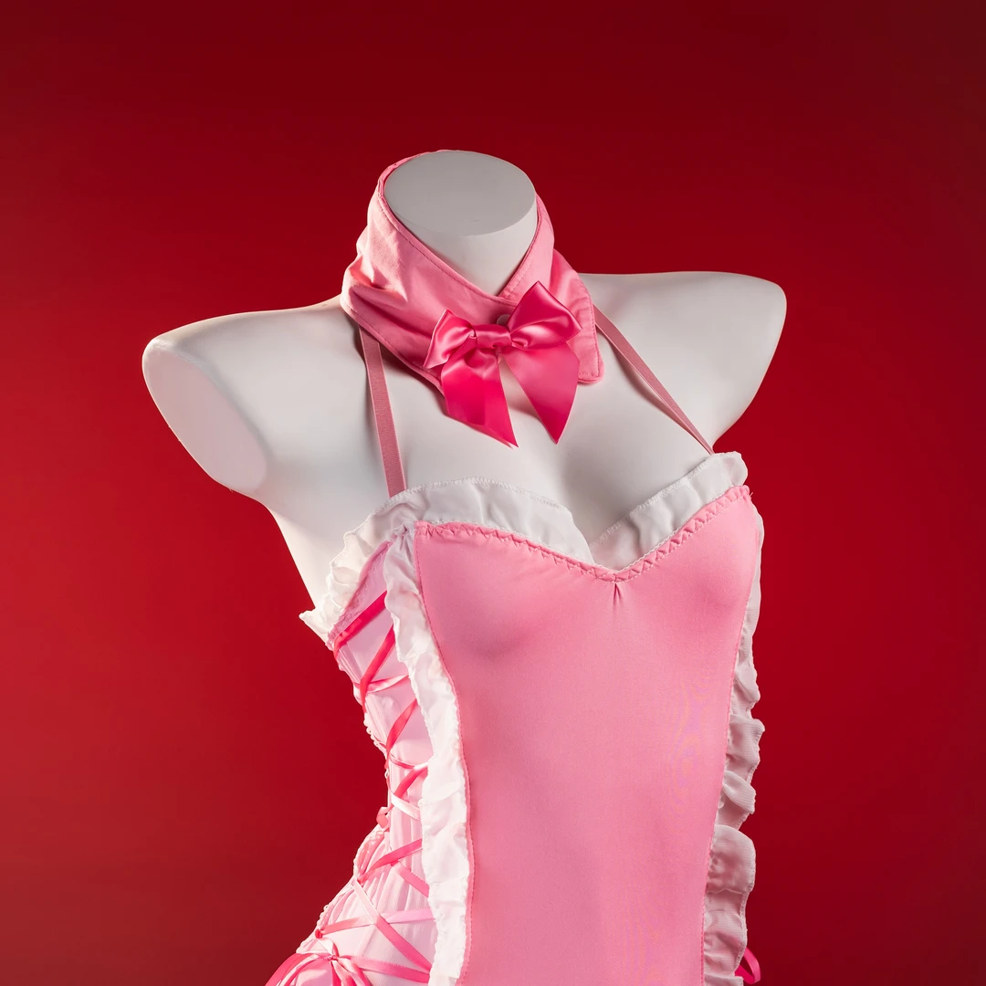 梦幻【80-180】纯欲大码连体兔女郎可爱粉色制服女仆胖妹妹套装1206