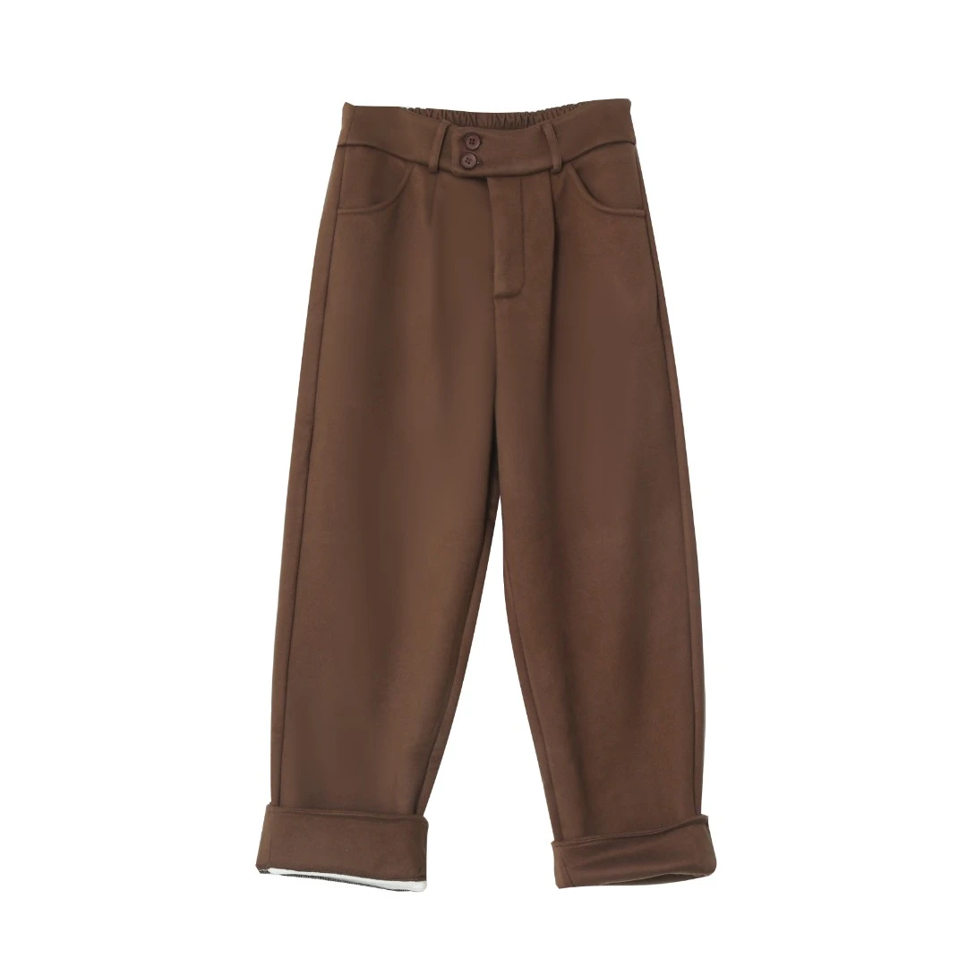 【特价FU利】胖mm显瘦中高腰加厚呢子烟管直筒裤大码女装_mj238