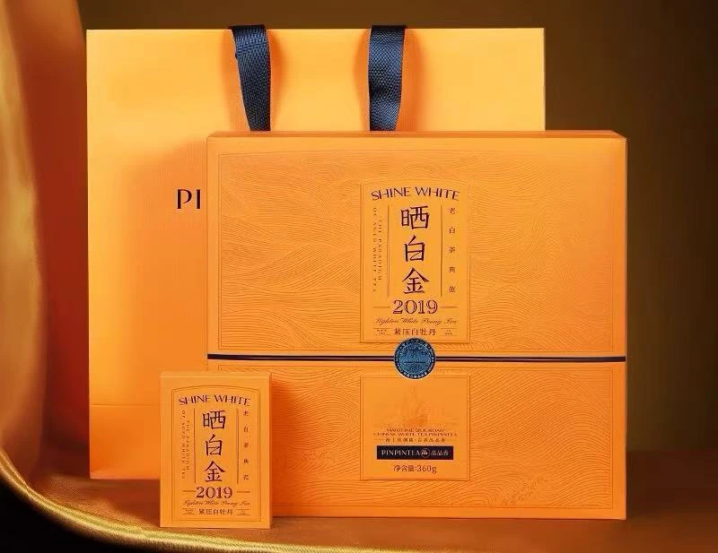 品品香晒白金2019年白牡丹礼盒装360g
