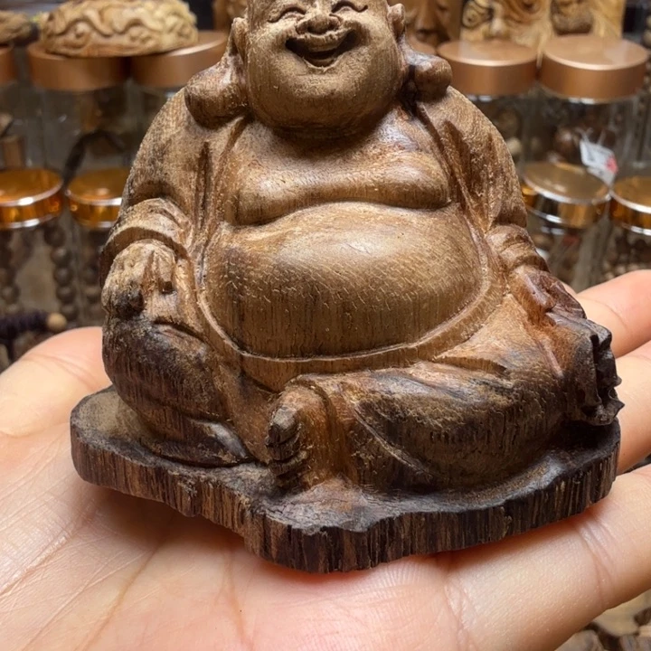 手串沉香达拉干弥勒佛 33.8 克