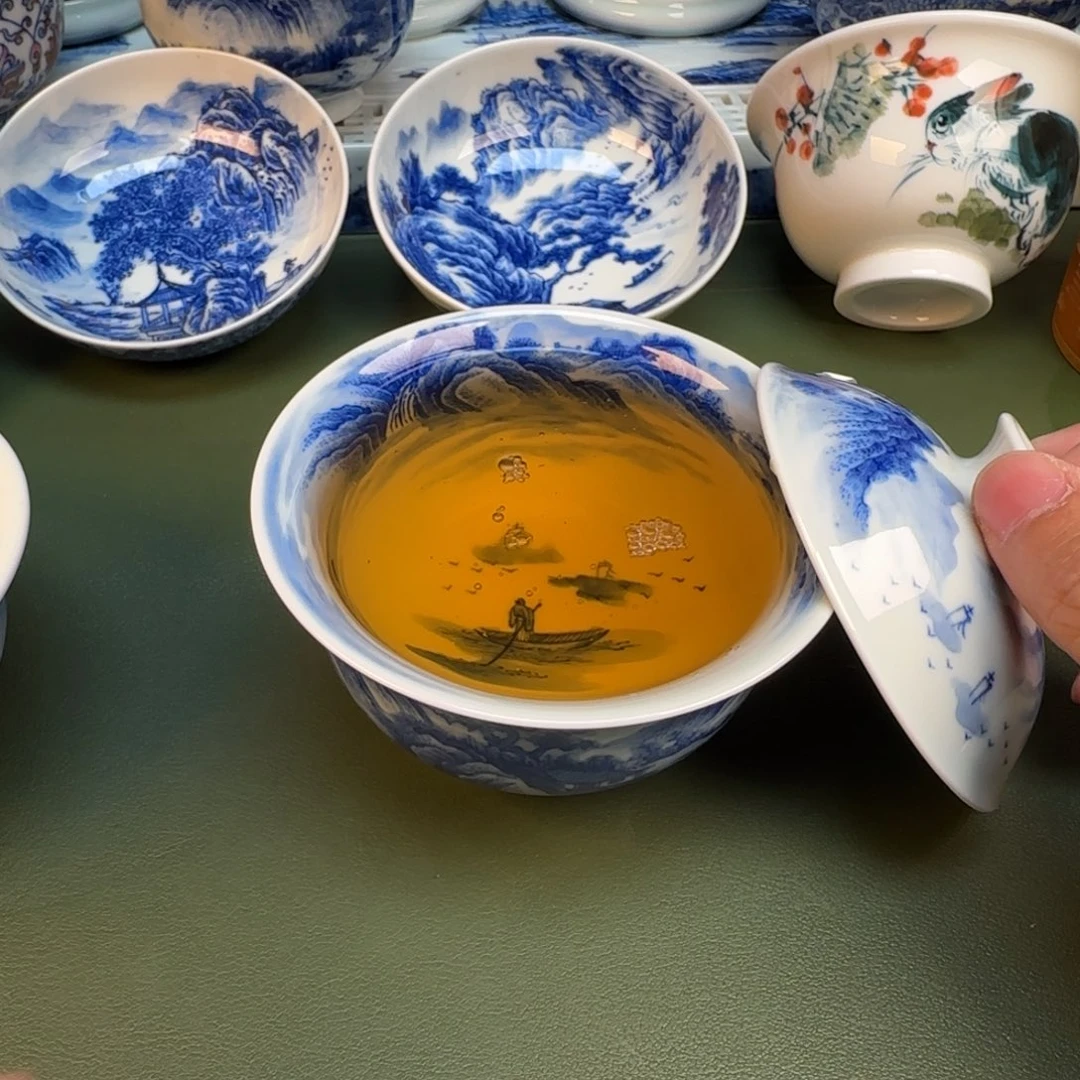 纯手工纯手绘茶具石头6