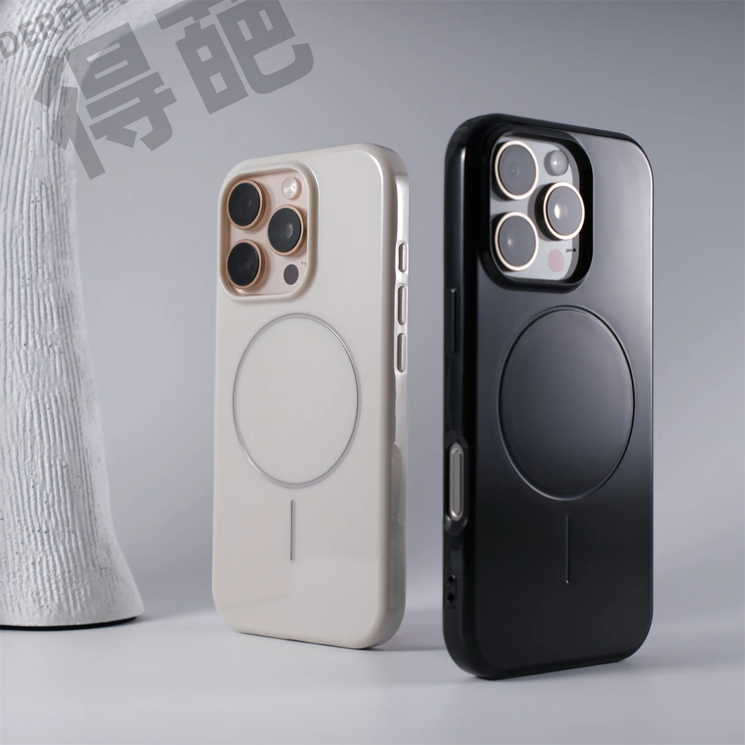 得葩亮面软胶苹果16promax磁吸手机壳iPhone15TPU软胶防摔14/13