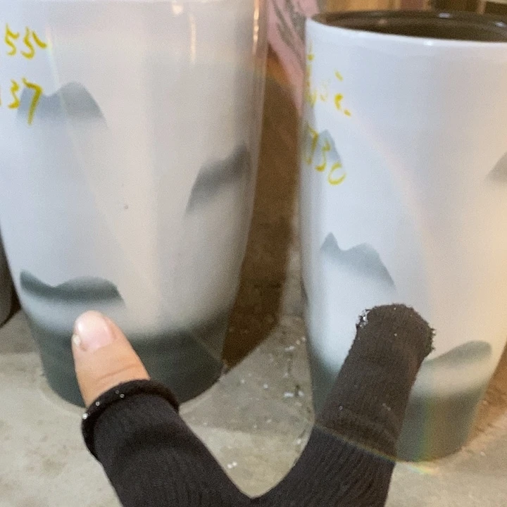 高温烧制特价一套陶瓷花盆