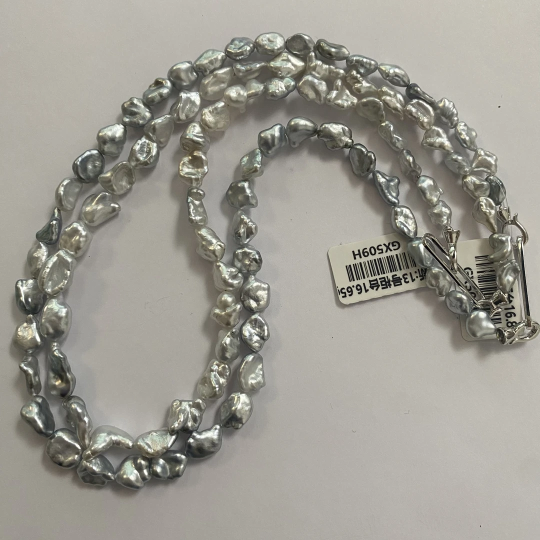 925银天然海水珍珠大溪地野生keshi 5-8mm多样性发一