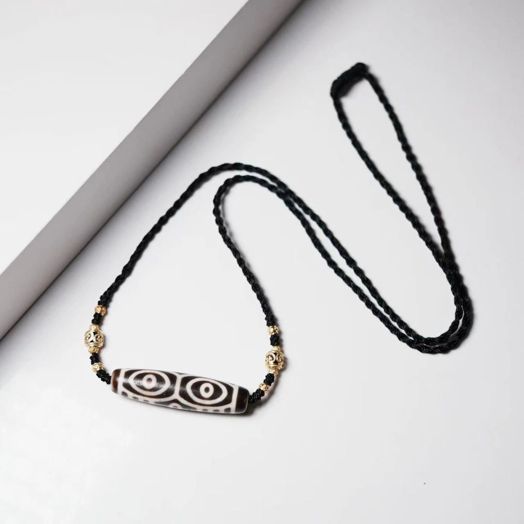 岚宫措 |龙六天珠项链L600