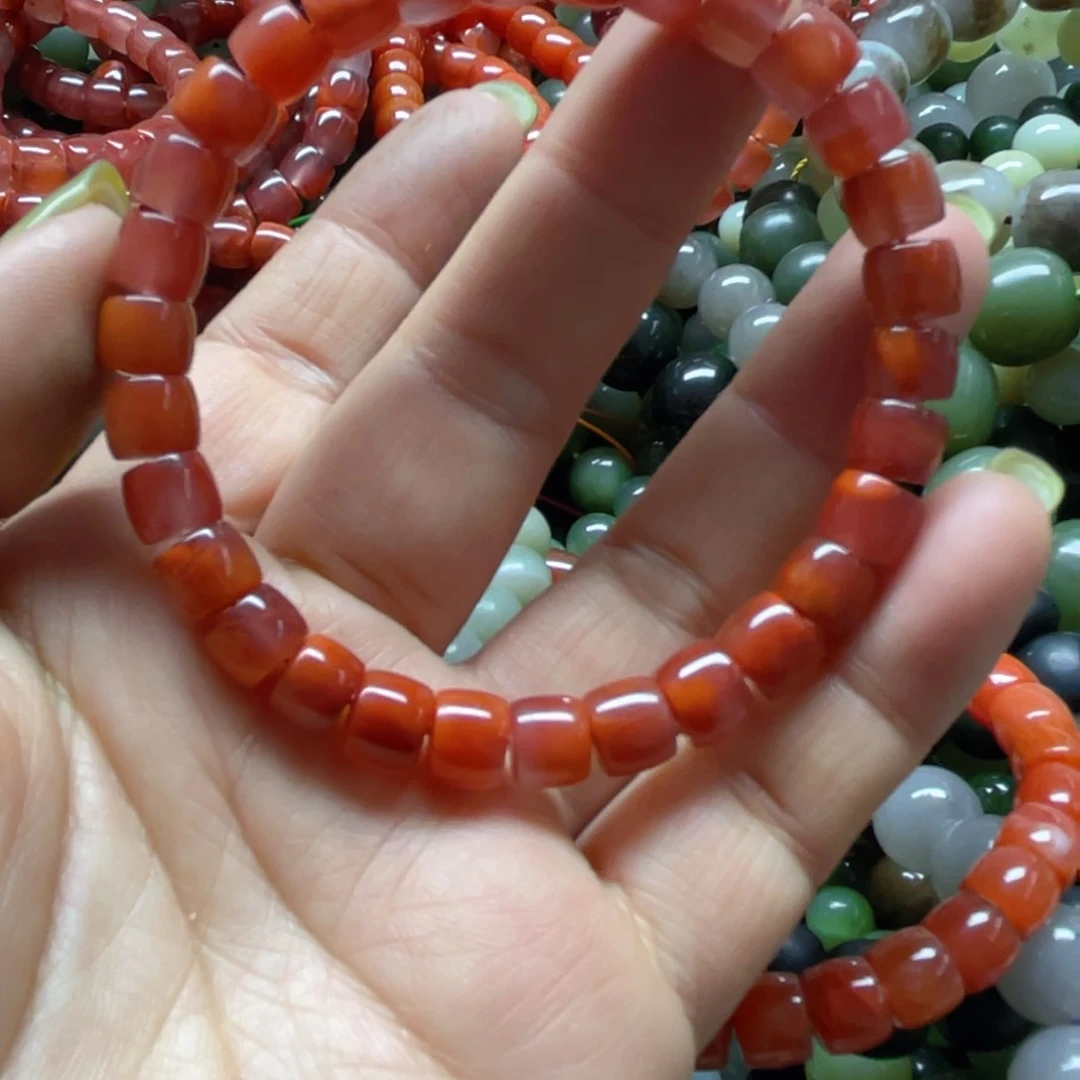 南红玛瑙手链未镶嵌