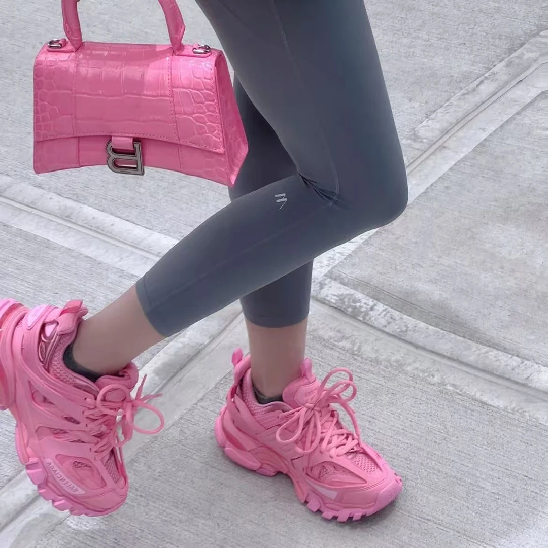 全新未使用 Balenciaga/巴黎世家 /七七/track粉色女鞋