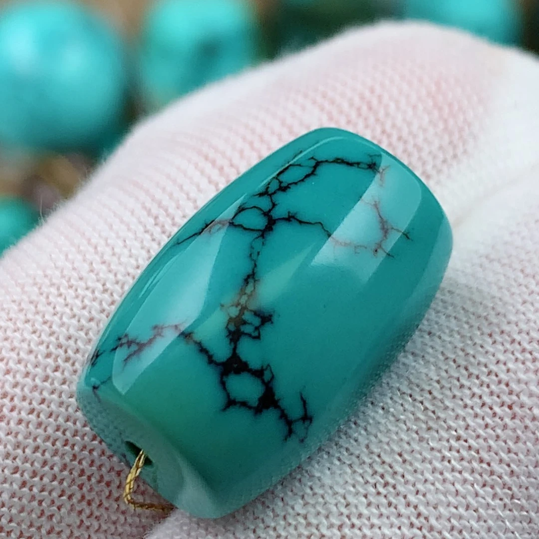 未镶嵌绿松石珠宝奇石12.3*18.7mm