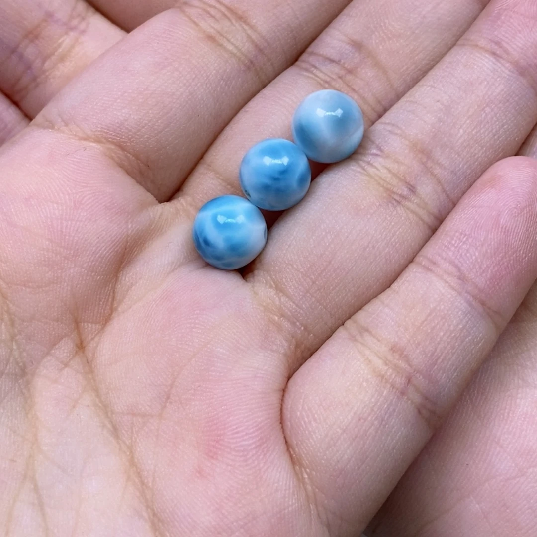 反***猫针钠钙石（海纹石）未镶嵌颈饰