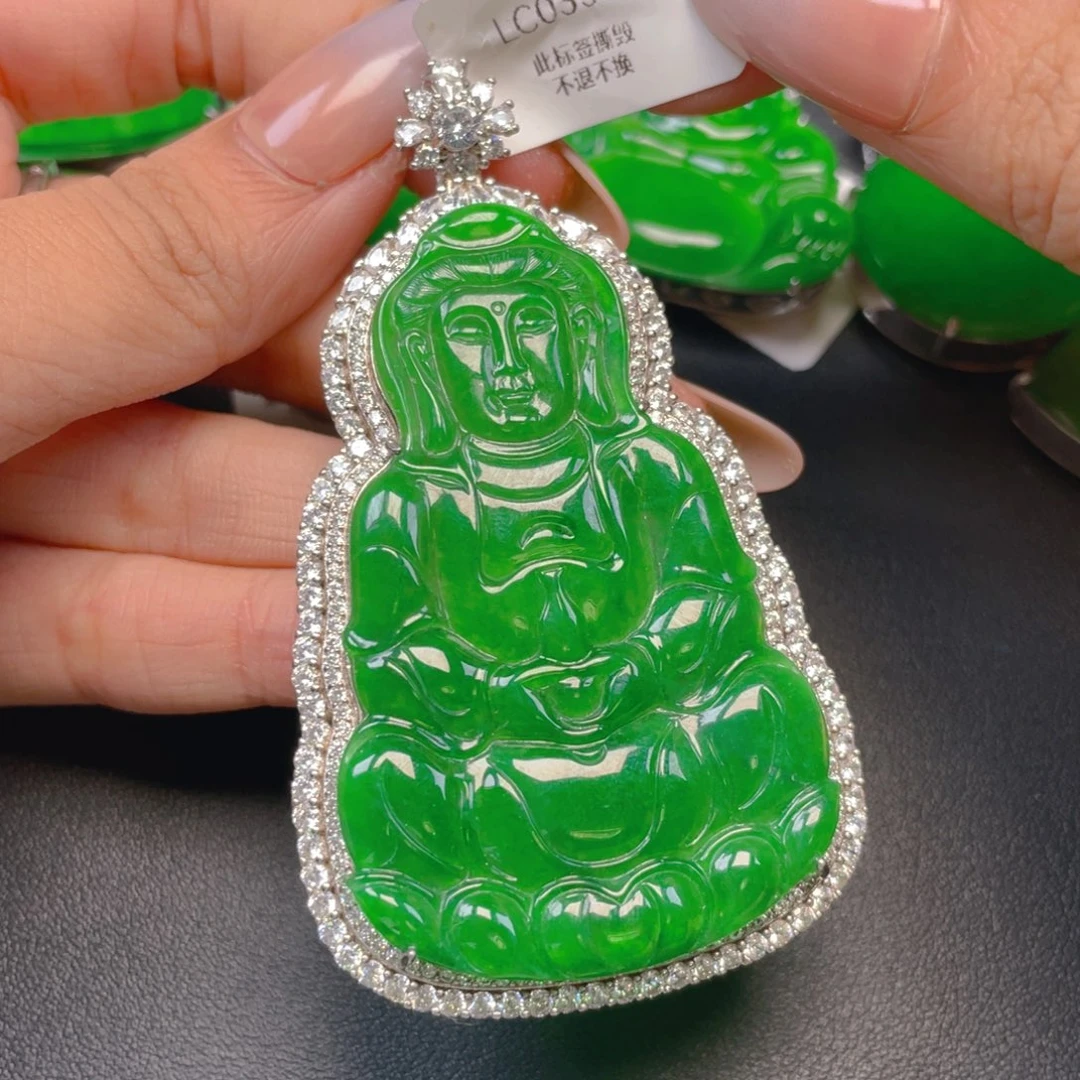 【闪购商品】颈饰银S925镶嵌翡翠翡翠