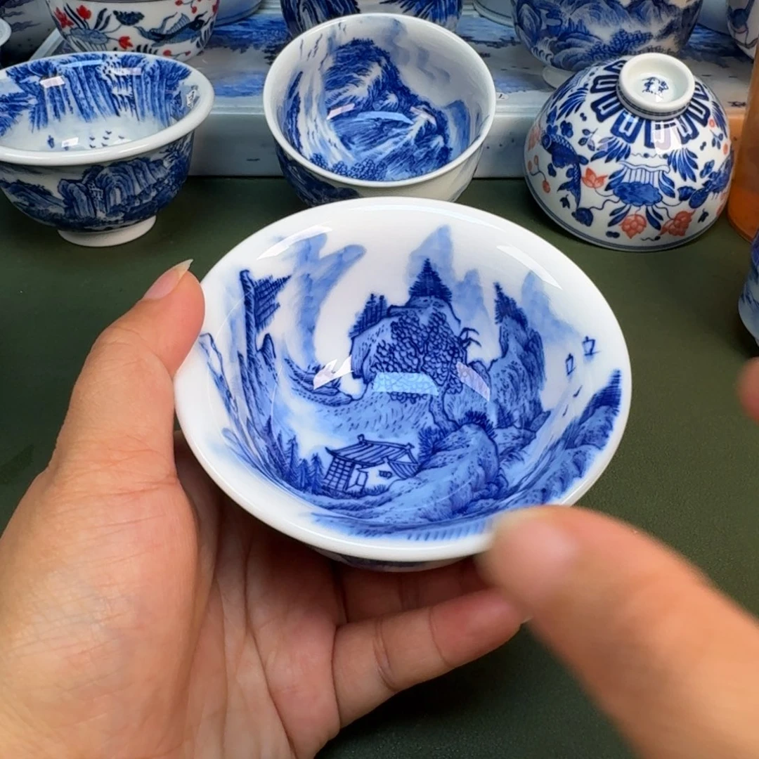 陶景德镇纯手绘茶具圆圆296