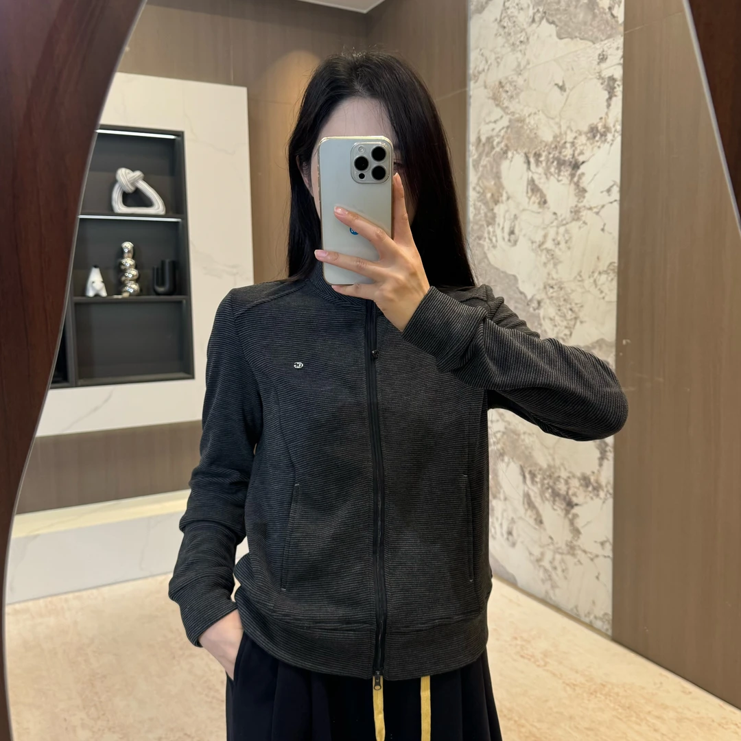 宿慕SUMU韩版时尚加绒立领显瘦外套秋冬新款休闲百搭长袖开衫上衣