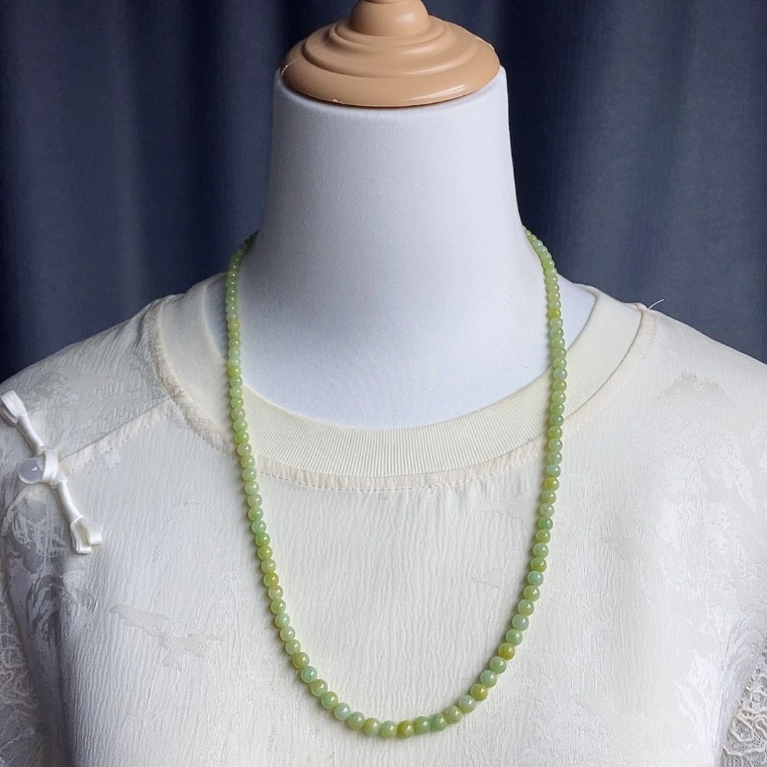 翡翠未镶嵌项链项链