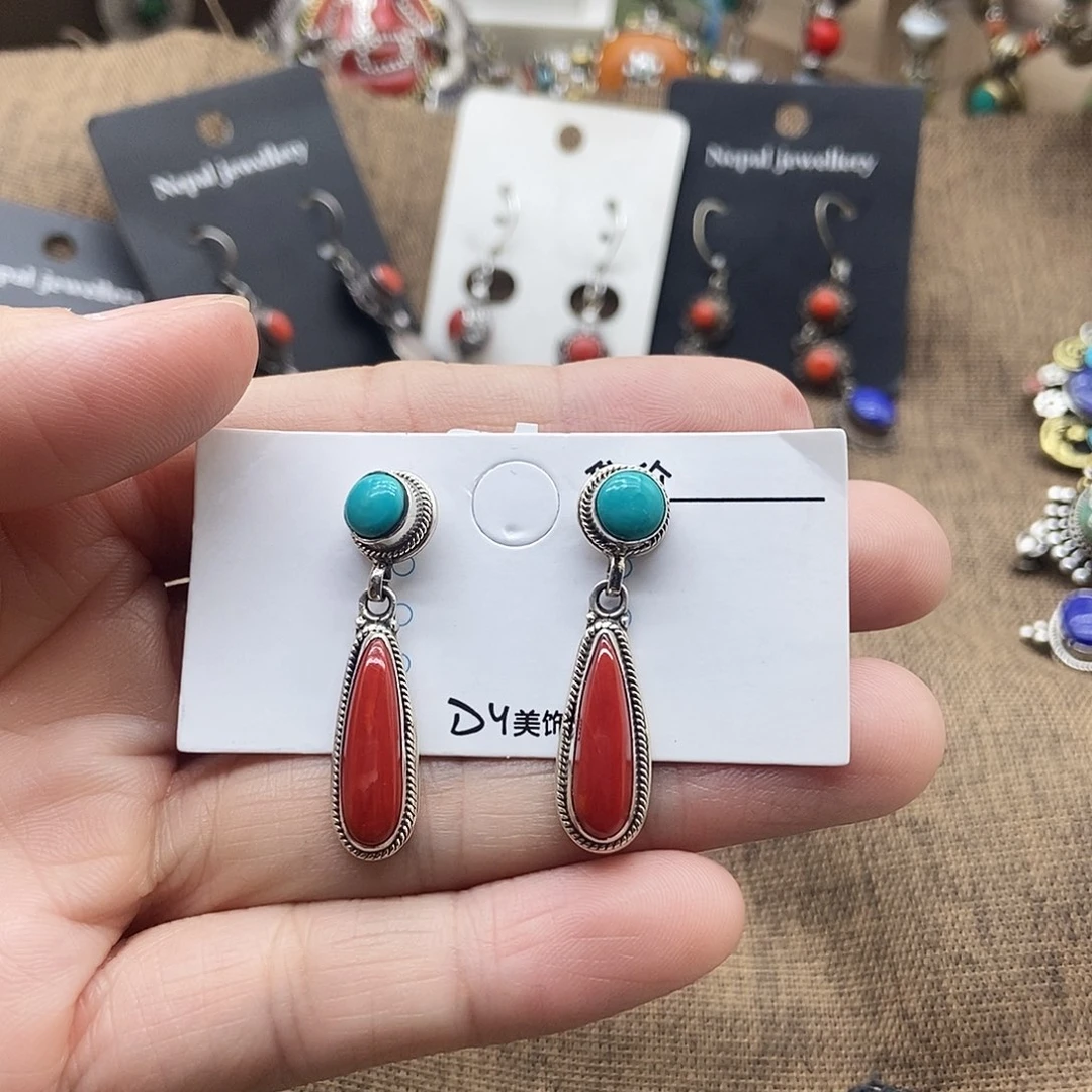 羽毛非金属925银坤尼泊尔手工制作