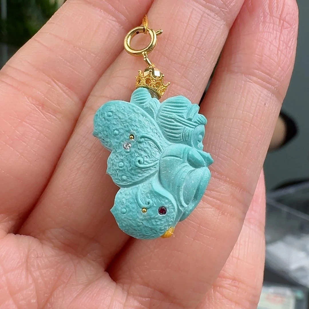 绿松石珠宝奇石未镶嵌