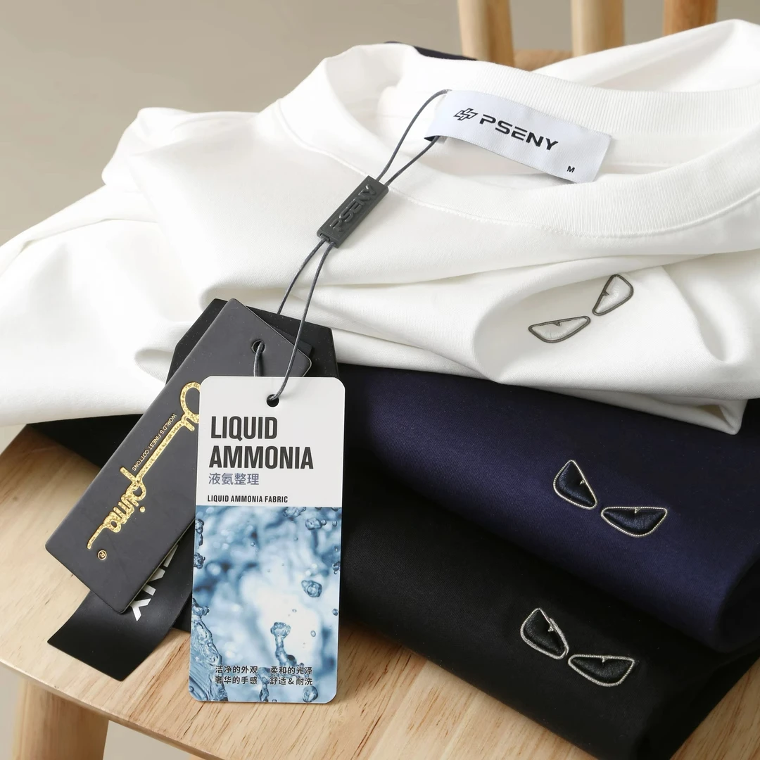 【专柜正品】NIKAILUN 2025年春季男女同款液氨水柔棉圆领短袖T恤