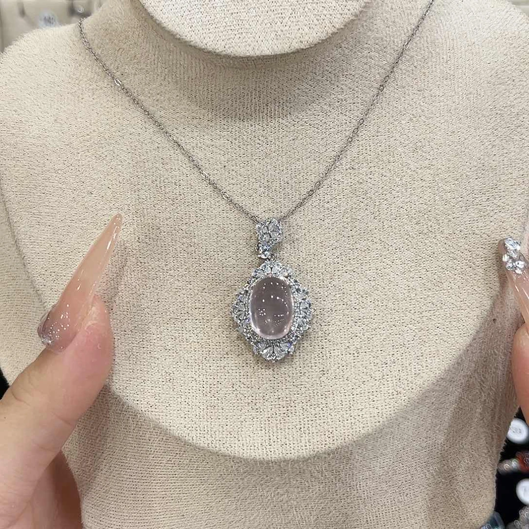 鱼***钱吊坠(赠链)芙蓉石银S925镶嵌