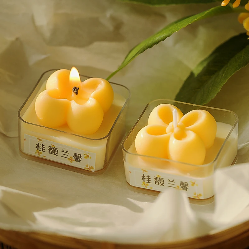 植物光年【桂花小茶蜡】创意手工蜡烛小众伴手礼香氛氛围感摆件