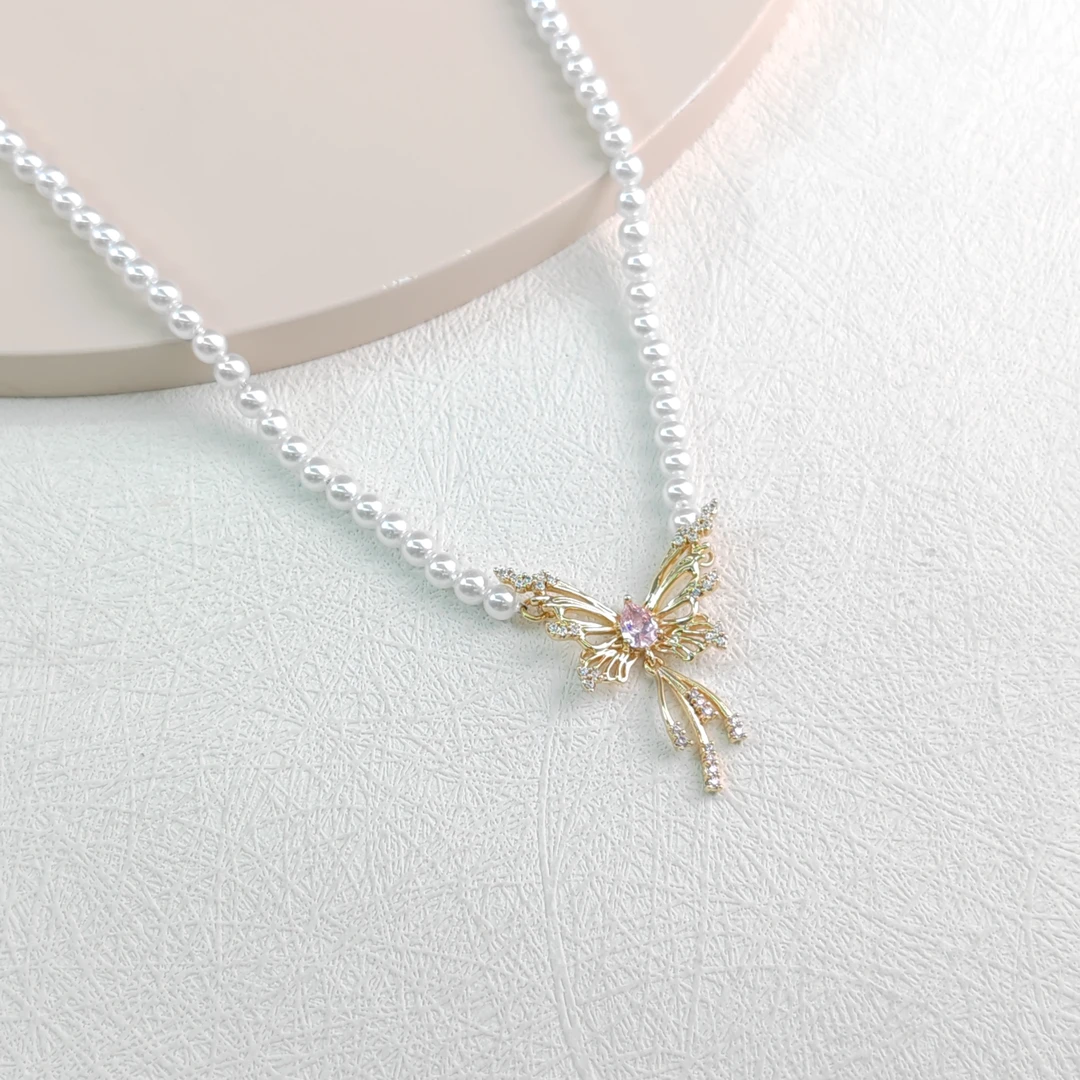 XUPING/旭平首饰 合金仿珍珠项链 【参与满赠】蝴蝶 GDJ X001024893