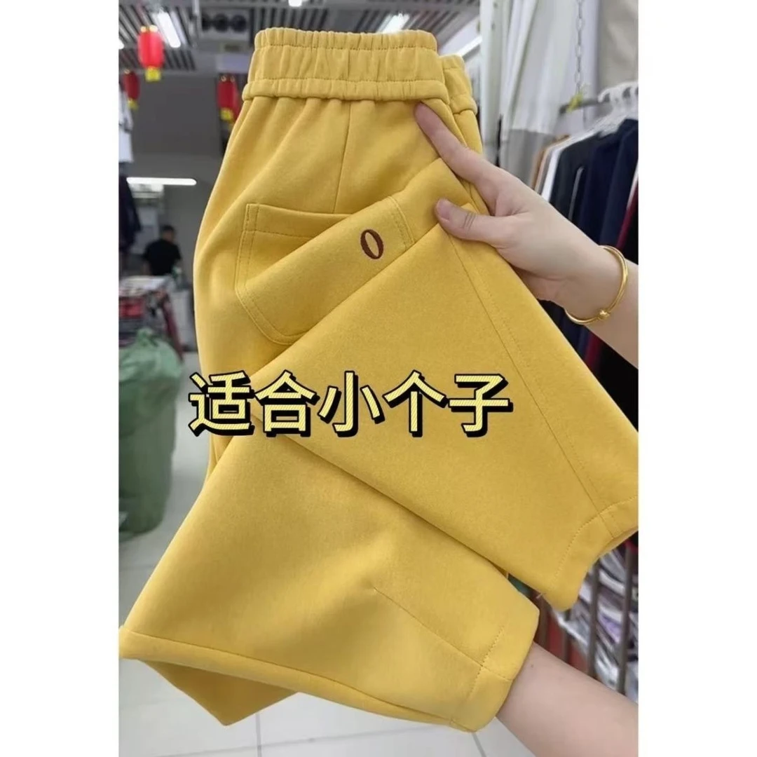 小个子2025卫裤春季新款高腰时尚显瘦休闲裤百搭哈伦运动裤