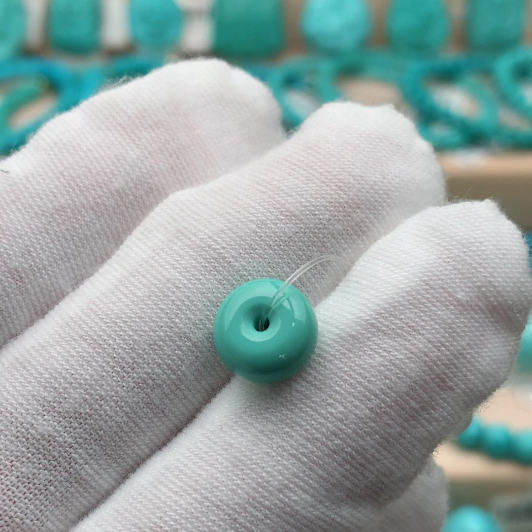 绿松石未镶嵌珠宝奇石9.6mm