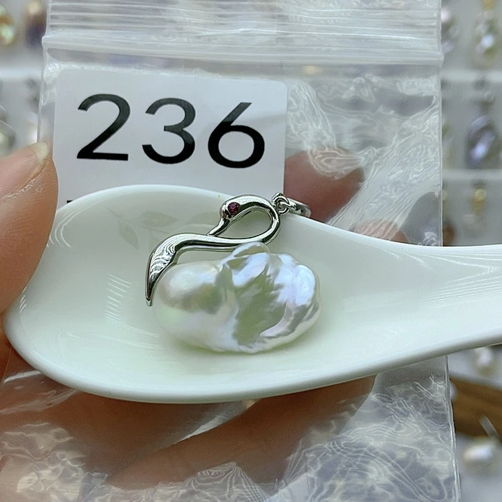 淡水珍珠颈饰银S925镶嵌