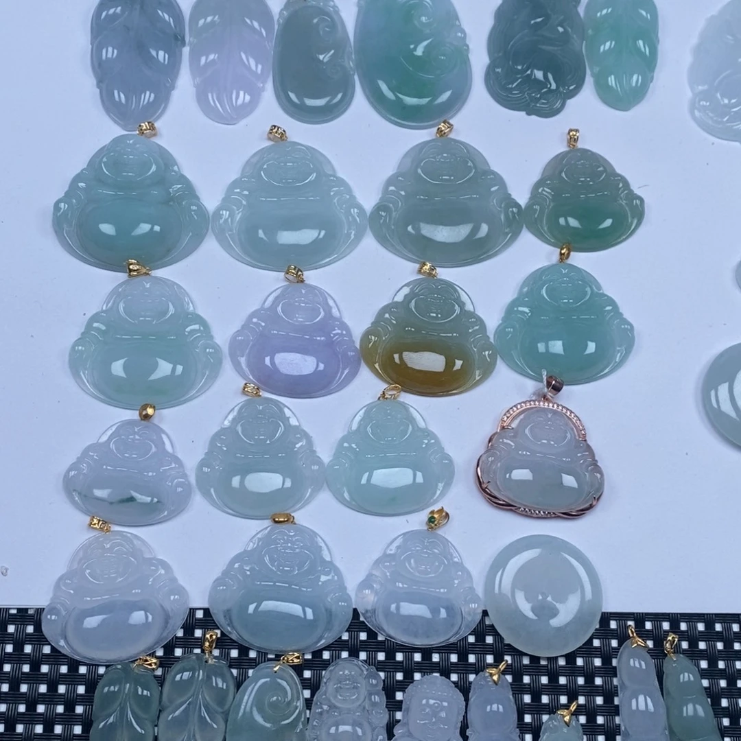 翡翠未镶嵌颈饰天然A货翡翠