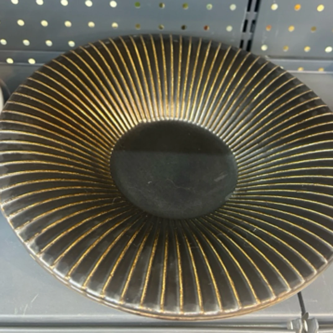 复古优雅陶瓷盘10英寸仿粗陶大盘2支装