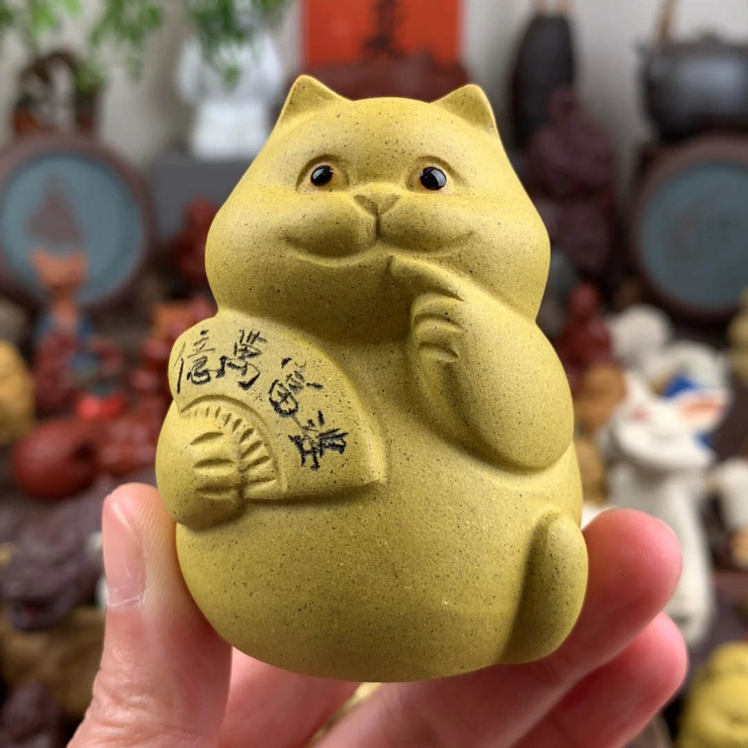 紫砂茶宠富婆招财猫