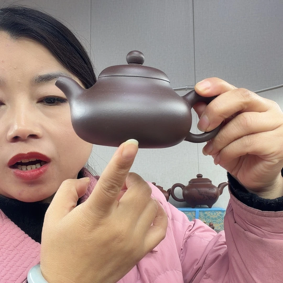矮梨壶210cc紫泥壶