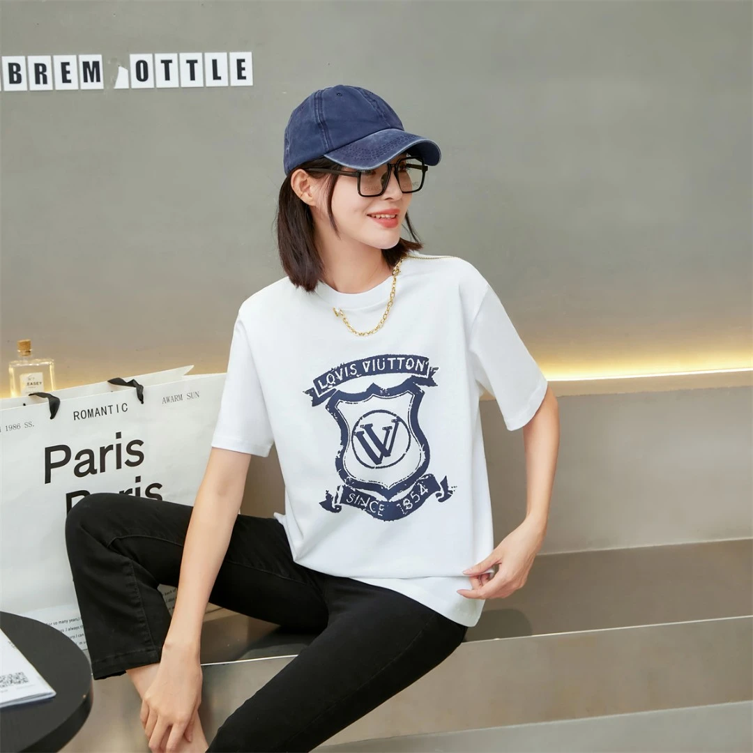 【奇季】“字母+印花”春夏季圆领百搭显瘦T恤上衣99803