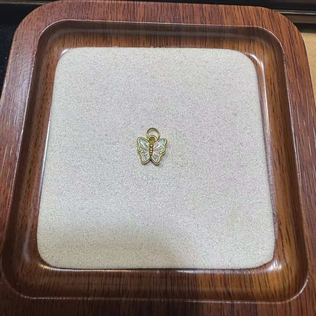 （漂亮专属）足金999绿色蝴蝶配件