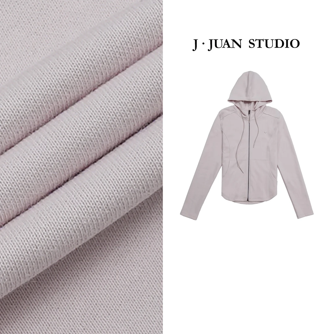 【J.Juan】轻氧卫衣-秋季LU系卫衣外套高个子女装收腰显瘦连帽衫