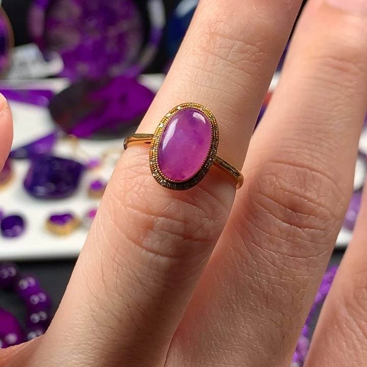 苏纪石（舒俱来）18K金镶嵌戒指