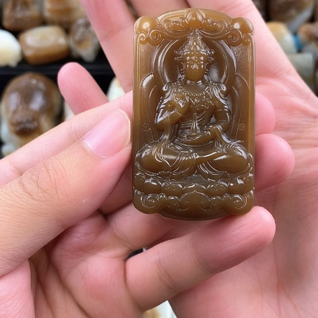 和田玉未镶嵌挂件