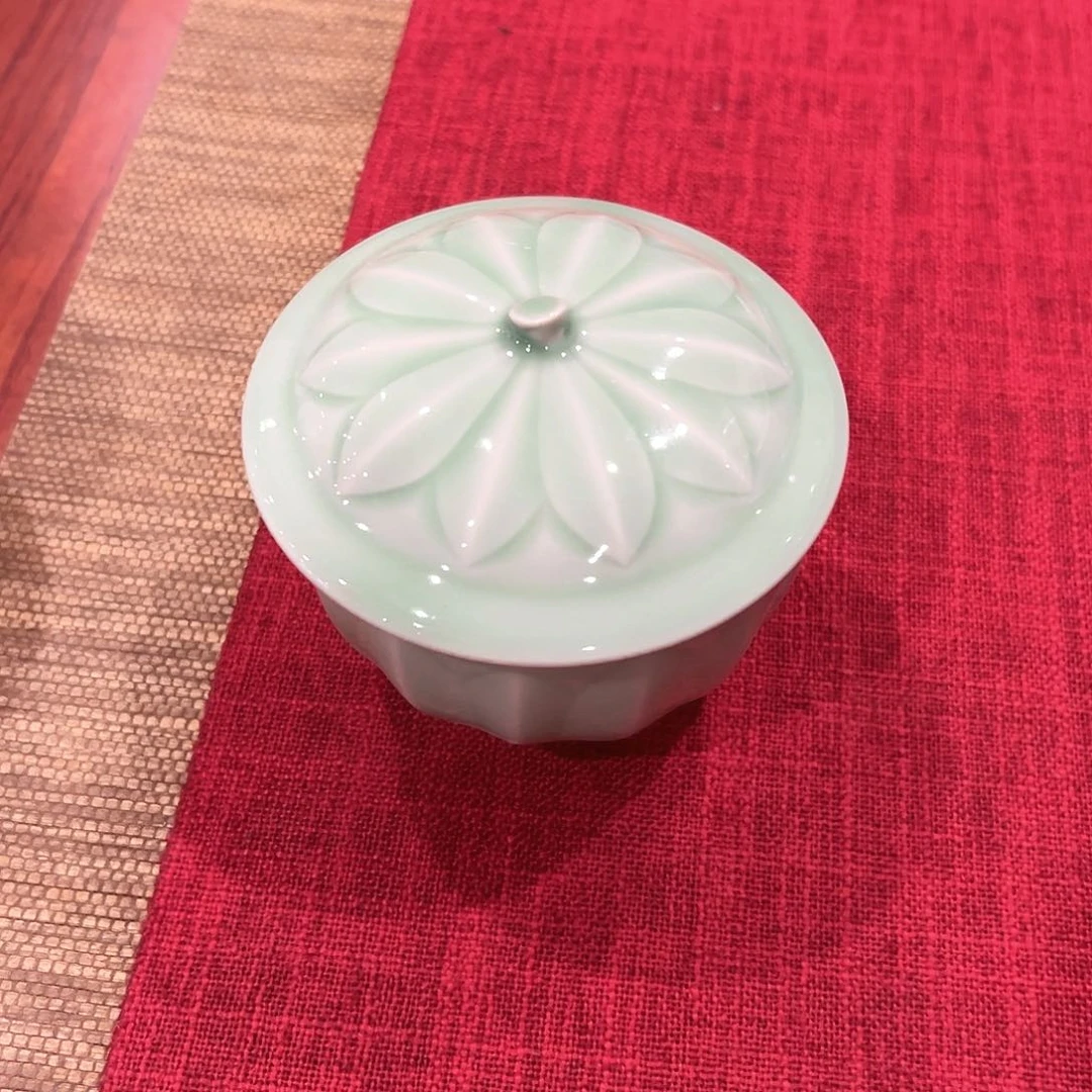 龙泉云间青瓷小米茶器