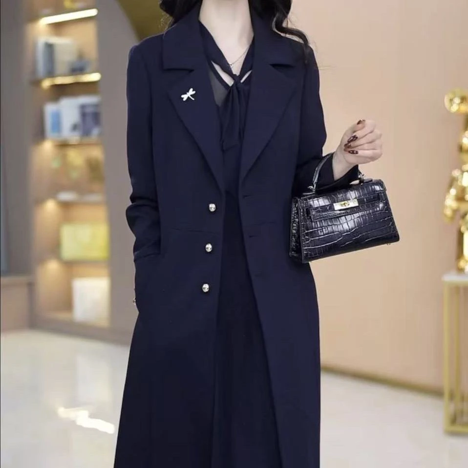 高级精纺外套裙子两件套装礼服裙2025秋季新款优雅气质显瘦连衣裙