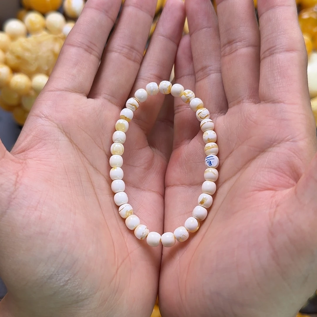 未镶嵌蜜蜡珠宝奇石同料6.5mm