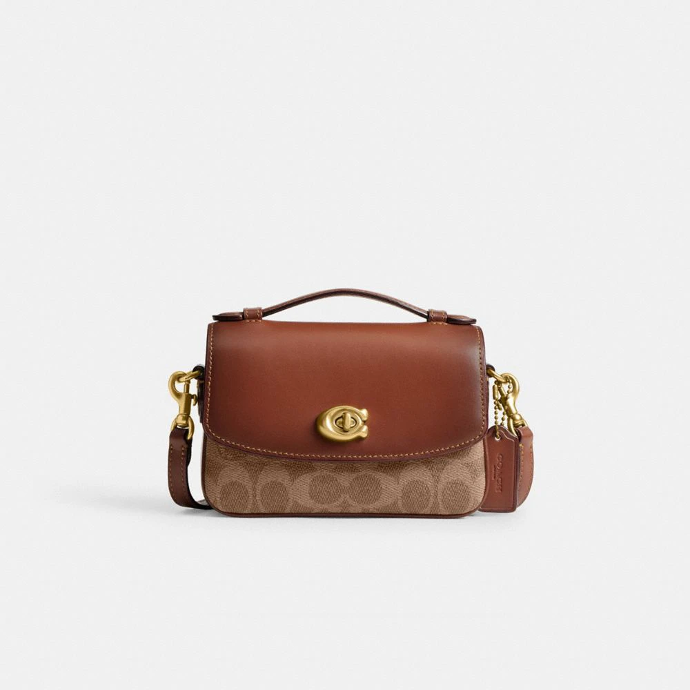 COACH/蔻驰CASSIE女士经典印花单肩斜挎包 CW566 香港直发