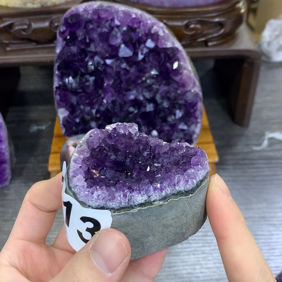 紫晶珠宝半成品未镶嵌113