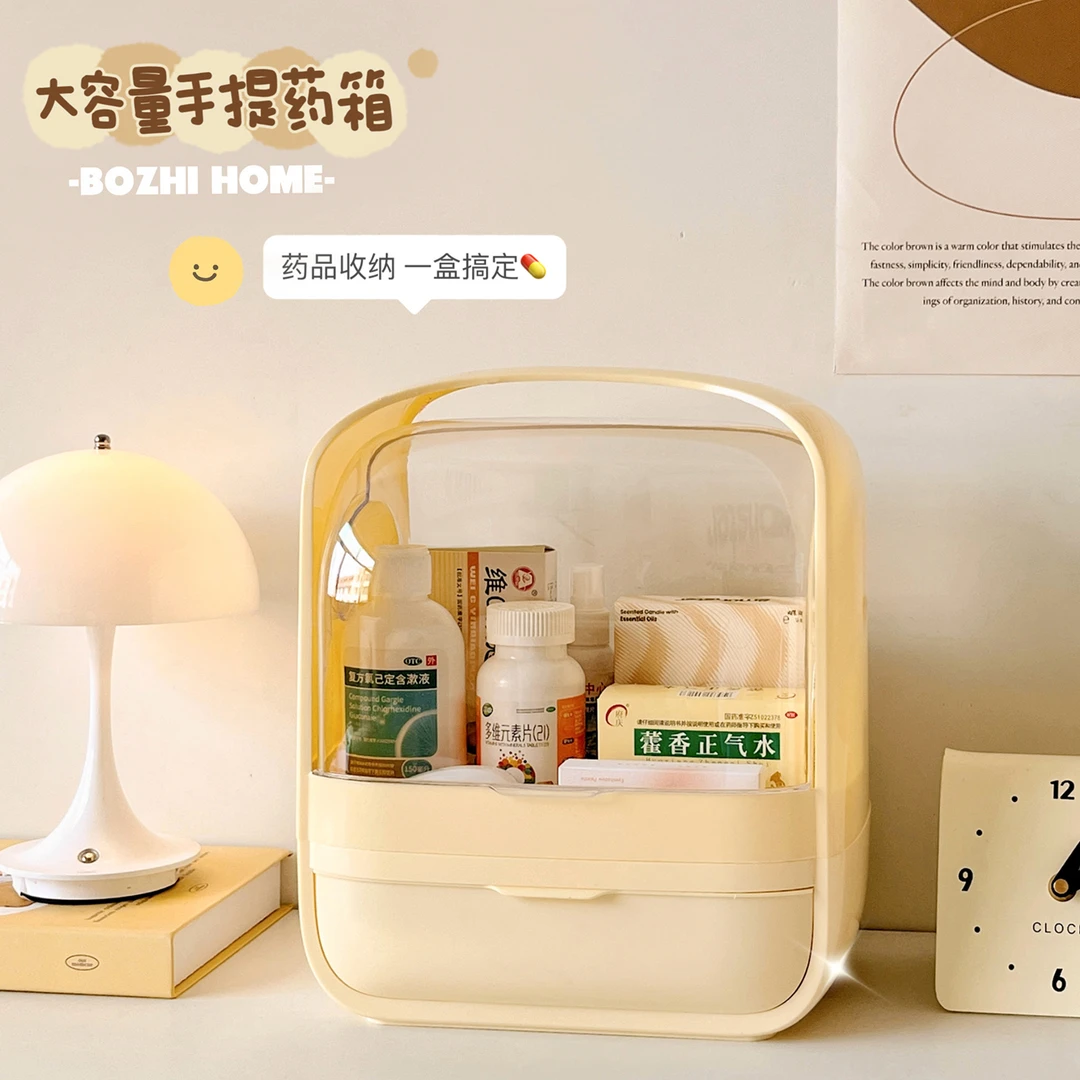 药箱家庭装大容量装药品药物收纳盒药盒收纳箱手提医药箱大号家用