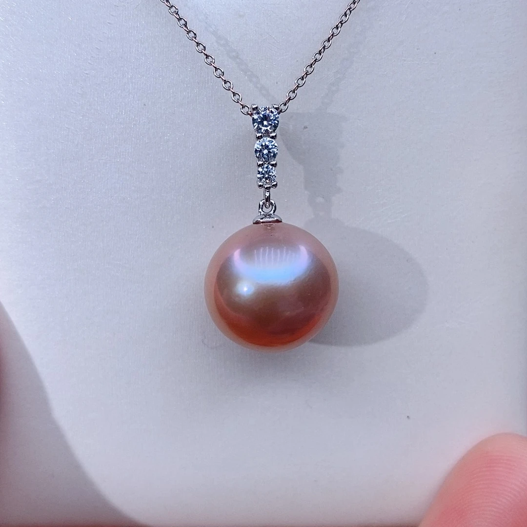 颈饰银S925镶嵌淡水珍珠