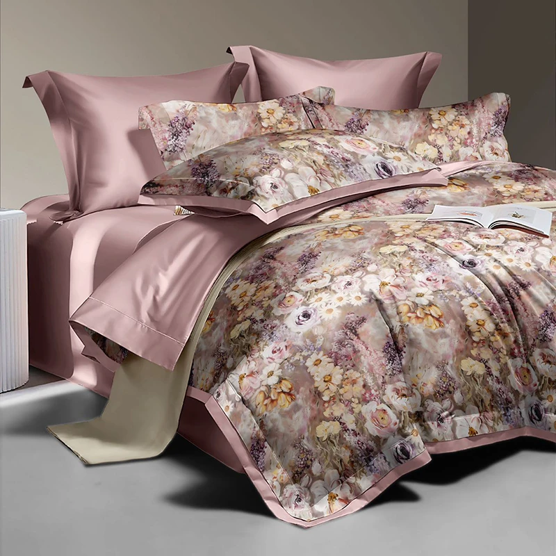 莫奈花园系列床品四件套-莫奈粉