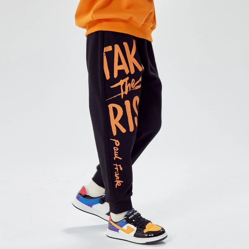 大嘴猴童装儿童2025新款秋冬加绒加厚裤子中大童长裤3515355313F