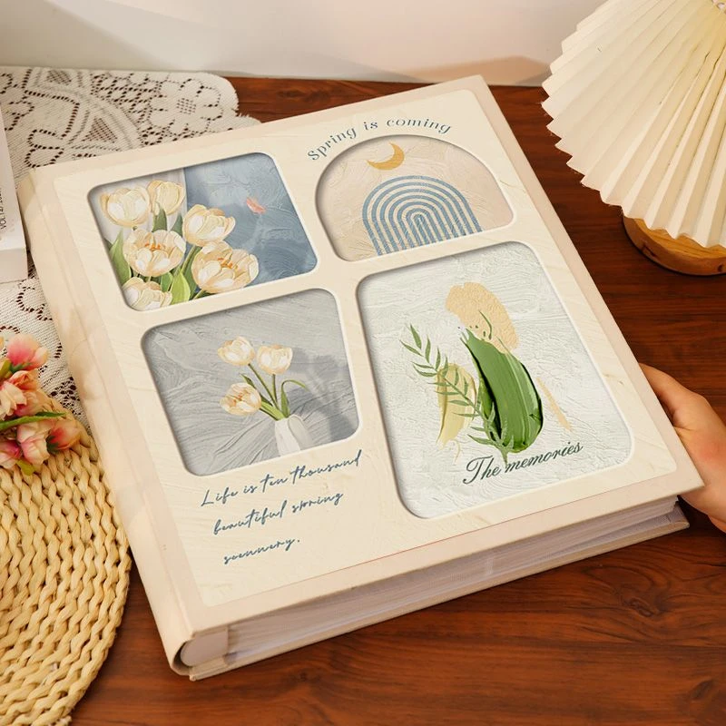 简约相册本大容量插页家庭影集5678寸照片混合装收纳成长记录手册